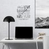 Decal Stickers of Peace for The New Year (Metallic Silver)