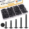 weideer 180pcs #8 Self Tapping Screws for Metal, Sheet Metal