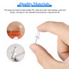 Moendergo 200 PCS Clear Push Pins,Drawing Pins with Clear Storage