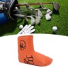 Golf Putter Headcover Orange Sailor's Hat Pattern PU Waterproof Surface