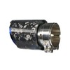 Kipalm Carbon Fiber Exhaust Tip Bolt-On Exhaust Pipe Glossy Forged