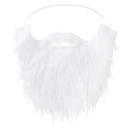 Dress Up America Fake Beard Costume - Costume Beard and Mustache - Beard Costume for Adults and Teens White