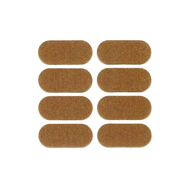 Best Hard Felt Oval 8 Pack , beige