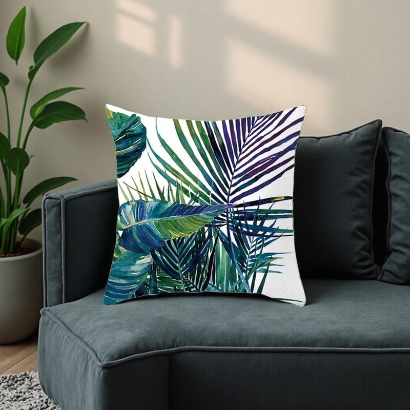4PCS Decorative Throw Pillow Covers 18x18 Inch Square Cushion Covers
