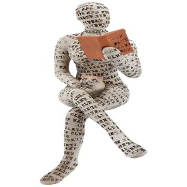 Tissting Pulp Reading - Figura Decorativa para Mujer, Estatua De Pensador, Arte Abstracto Moderno, Escultura De Resina, Figuras De Lectura Coleccionables para Decoración del Hogar, (Estilo 2)