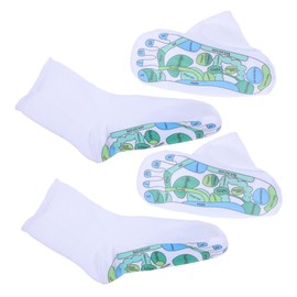 TOVINANNA Massage Socks Foot Reflexology Tools 2 Pairs Soft Cotton Socks Ideal for Office Travel