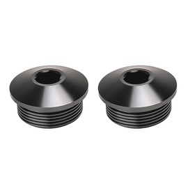 20AN Male Hex Socket Plug ORB Port with O Ring Fitting Adapter Aluminum Black, Pack of 2