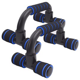 FEELCAT Push Up Bar Push Up Slant Grip Pectoralis Brachial Muscle Training Set of 2 (Blue)