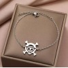 ARTIMATIC Collar One Piece + Pulsera Acero Inoxidable Luffy Anime