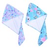 Baluue 2pcs Microfiber Hair Drying Towels Super Absorbent Printing Wraps