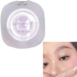 Lynlyulinger Highlight Highlight Powder Shading Luminizer Pearls Pearls Luster Glitter Close Smooth Highlighter Shading Powder Gleaming Shiny Skin Single Item 0.1 oz (4.5 g) (4# Traveler's Walk)