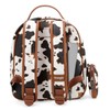 Wrangler Medium Cow Print Backpack Cute Daypacks Bookbag Purse for