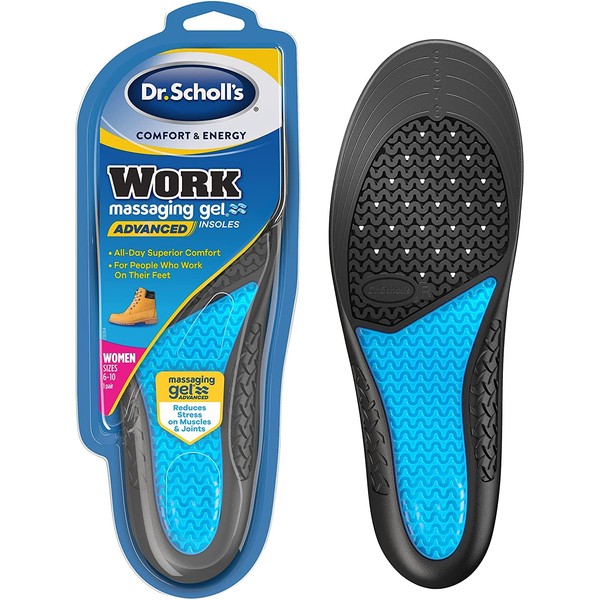 Dr. Scholl's Work Insoles All-Day Shock Absorption and Reinforced Arch Support That Fits in Work Boots and More (for Women's 6-10)