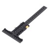 Woodworking Scriber Measuring Tool T Square Ruler Carpentry Multifunctional Aluminum