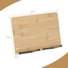 Bamboo Book Stand, Adjustable Book Holder, Music Stand - Lightweight