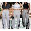 DINGANG High Waisted Casual Sweatpants Women Loose Wide Leg Elastic