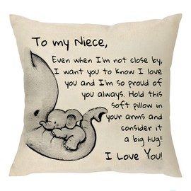 Niece Christmas Birthday Gifts from Aunt Uncle to My Niece Pillowcase Gifts for Little Niece Love You Reminder Gift for Girls for My Niece Pillow Cover Baby Niece Gifts from Auntie