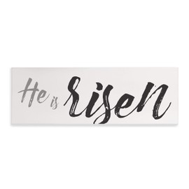 He is Risen Rustic Wood Wall Sign 6x18