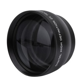 52mm 2X Camera Lens, Magnification HD Tele Converter Telephoto Vivitar 2.2X SLR Lenses for Mount Cameraprofessional Nikon