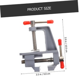 Gadpiparty 2pcs Mini Flat Table Vise Clamp Bench Vise for DIY Craft Woodworking and Jewelry Projects Lightweight Body Durable Screws for Hobbyists and Tasks G Type