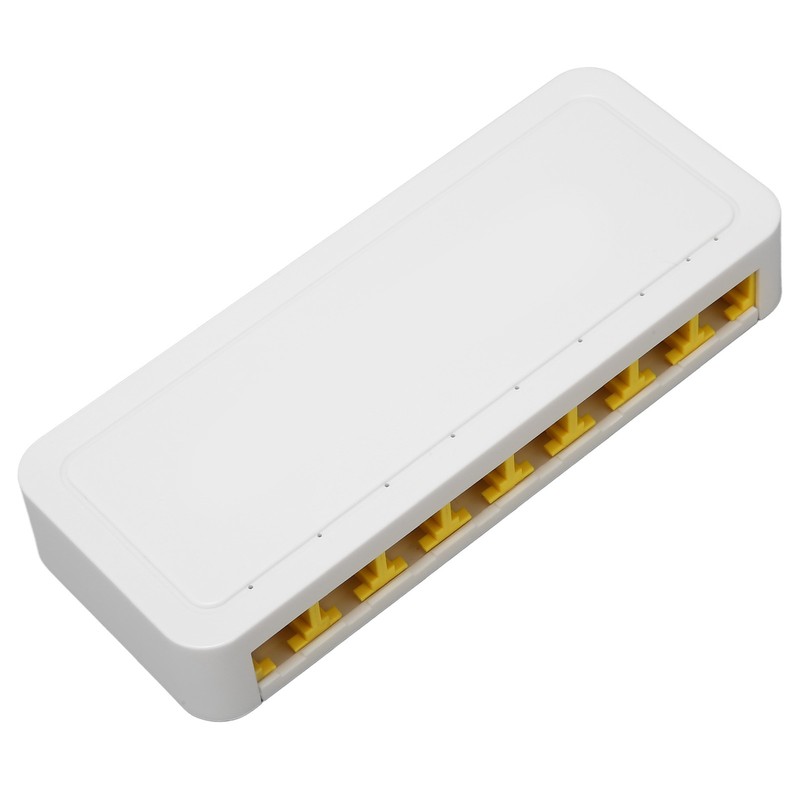 Gigabit Ethernet Switch 8 RJ45 Port Plug and Play Quiet