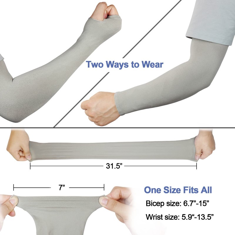 beister Cooling Arm Sleeves for Men & Women UV Sun