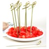 300 pcs Cocktail Picks,Bamboo Appetizer Forks,Small Fruit Food Picks,Wooden Forks,Disposable