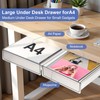 JOUTYFOR Under Desk Table Drawer Storage Organizer,2 Pack Large &
