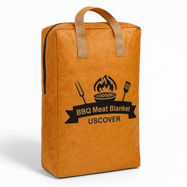 BBQ Blanket for Resting Meat – Reusable 4-Layer Insulated Meat Resting Bag with Wide Mouth & Reinforced Handle, Designed for Large Brisket, Pork Shoulder, Turkey – Ideal Gift for BBQ Lovers (Portrait)