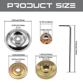 txuzong Pack of 10 brush cutter accessories, replacement parts for brush cutter, brush cutter head replacement parts, suitable for spare parts for brush cutters and lawn mowers