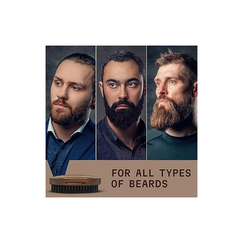 Striking Viking Beard Brush for Men - 4.3 in, Beech