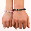 TTPSRY Set of 2 Cross Beaded Couple's Bracelets Stylish Faith