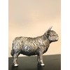 Reflections By Leonardo Highland Cow, 12 cm, Silver