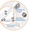 Ctyjia 10 PCS 304 Stainless Steel Torsion Spring, 0.7mm Wire
