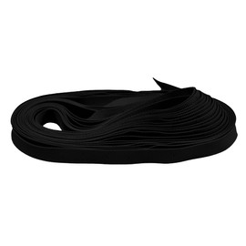 Badegummi 4m Gummiband für Badeanzug Bikinis Badehosen elastisches Band Flachgummi, Größe:6mm, Farbe:schwarz