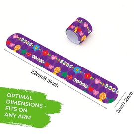 Viicoor Slap Bracelets 30PCS Snap Bracelet Wrisrtband for Party Favors Basket Bag Filler School Prizes Gifts Party Favors Bulk