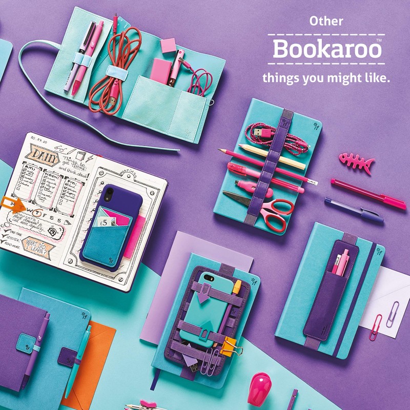 IF Bookaroo A6 'Pocket' Notebook - PURPLE/RED, Hard Cover Notebook