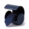 Tie Box for Travel Men's PU Leather Blue Ties Case