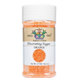 India Tree Decorating Sugar - Orange - Natural Colour