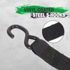 MOTO4U 2PCS Bolt on Retractable Ratchet Straps Heavy Duty Transom