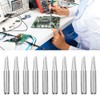 10Pcs Solder Iron Tip Brass Internal Heating Lead Free Soldering