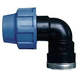 Cornat T610533 Irrigation System Angle Polyethylene Pipe Diameter 32 mm 1 Inch Female Thread Polypropylene for Cold Water