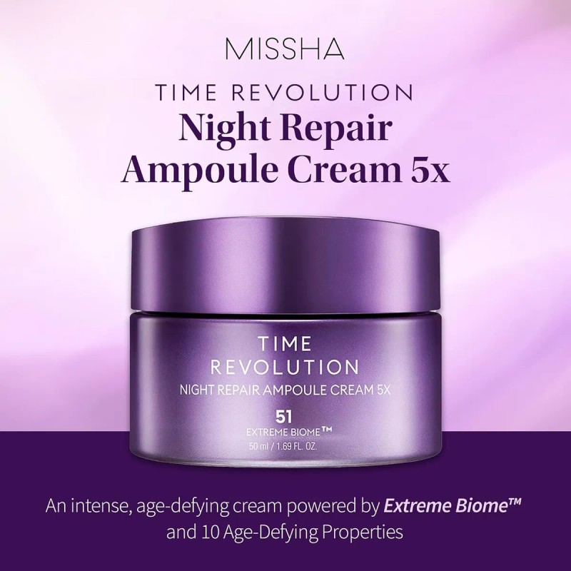 Missha Time Revolution Night Repair Cream Día/noche