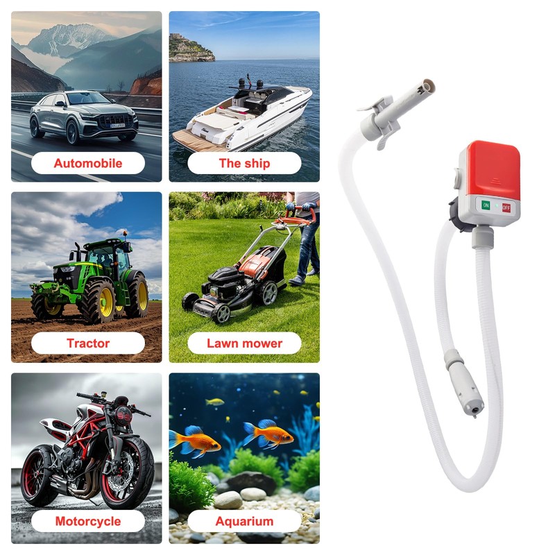 Saker Sakerplus Transfer Pump, Portable 3.2GPM Battery&USB-Powered with 51" Hose