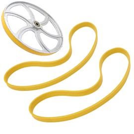 2 Pack 9" x 0.5" x 0.13" Band Saw Tires, Compatible with Delta, Jet, Grizzly, and Powermatic - No Need Needed (9 Inch Wheel)