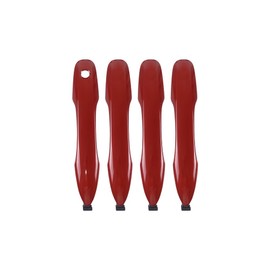 HUYILUN0104 1 Lot Red Painted Exterior Door Handle Outside Compatible with 2019-2023 Toyota Camry 2019-2023 Corolla 2020-2023 Avalon