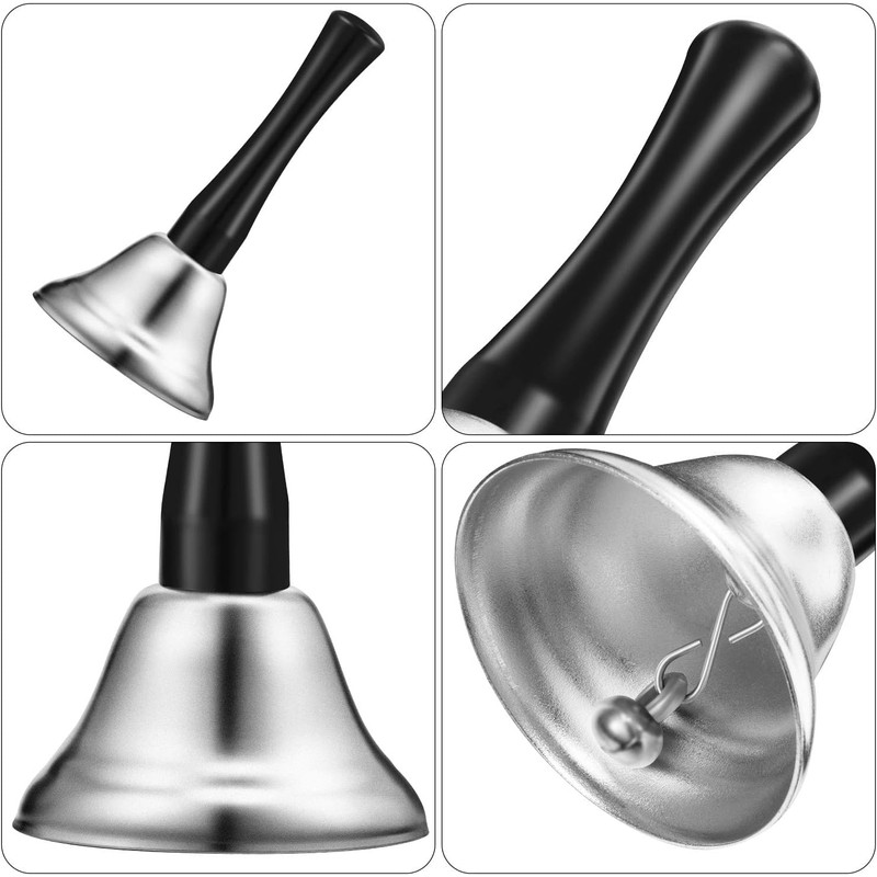 2 Pcs Hand Bell Service Bell, Hand Held Counter Reception