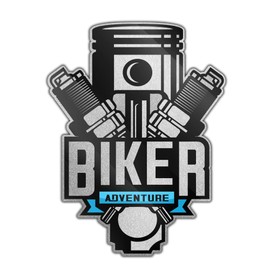 SkinoEu® 2 x Autoaufkleber Vinyl Aufkleber für Auto Moto Motorrad Fahrrad Helm Fenster Tuning B 127