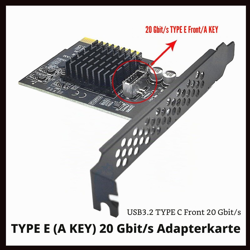 ASHATA PCIE 4X to USB 3.2 Gen 2 Expansion Card,