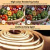MILADALED 3.28FT/1M COB LED Strip Light 3000K Warm White High